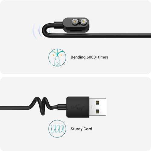 Tusita Magnetic Charger Cable Compatible With Ledlenser P&H Models Flashlight- 1.2M / 4Ft.