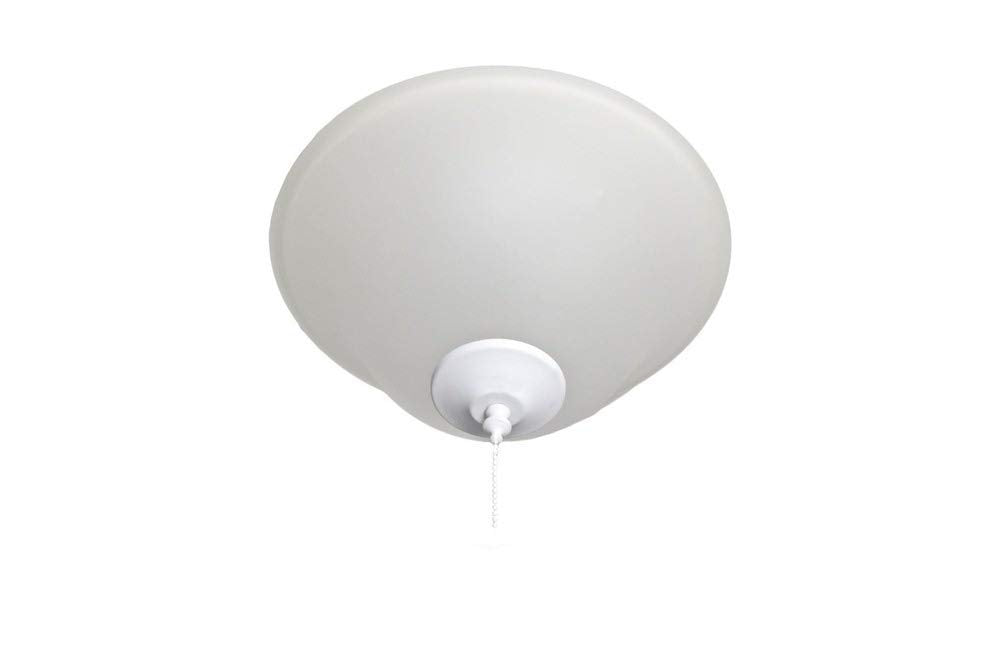 Maxim Three Light Ceiling Fan Light Kit, Matte White Finish, 13 Inches Wide, Model FKT209FTMW, Glass Material
