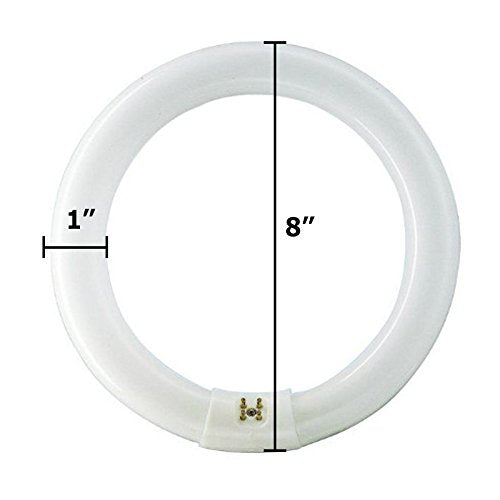 SYLVANIA FC8T9 22W T9 Circline Fluorescent Bulb, Soft White, G10Q Base, Copper