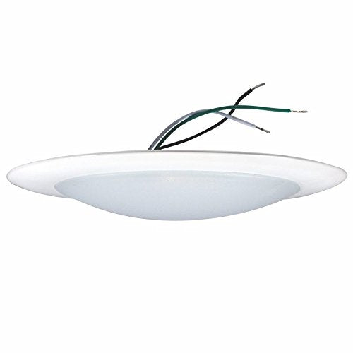 Nora Lighting 5000K NLOPAC-R650950AW - 15 Watt LED 6'' Surface Mount AC Opal - 1,050 Lumens - 120V - White