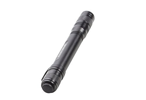 Steelman LED Pen Light 2AA, Aluminum, Black, Model 95863