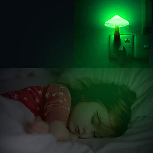 Ausaye 5 Pack Sensor Led Night Lights Plug In Lamp Mushroom Light For Adults Kids Nightlight Bedroom,Bathroom,Toilet,Hallway,Sta