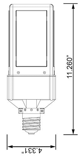 Light Efficient Design LED Retrofit Lamp, Model LED-8089M50, Multi Color, Copper Material, Shoe Box/Wallpack Bulb