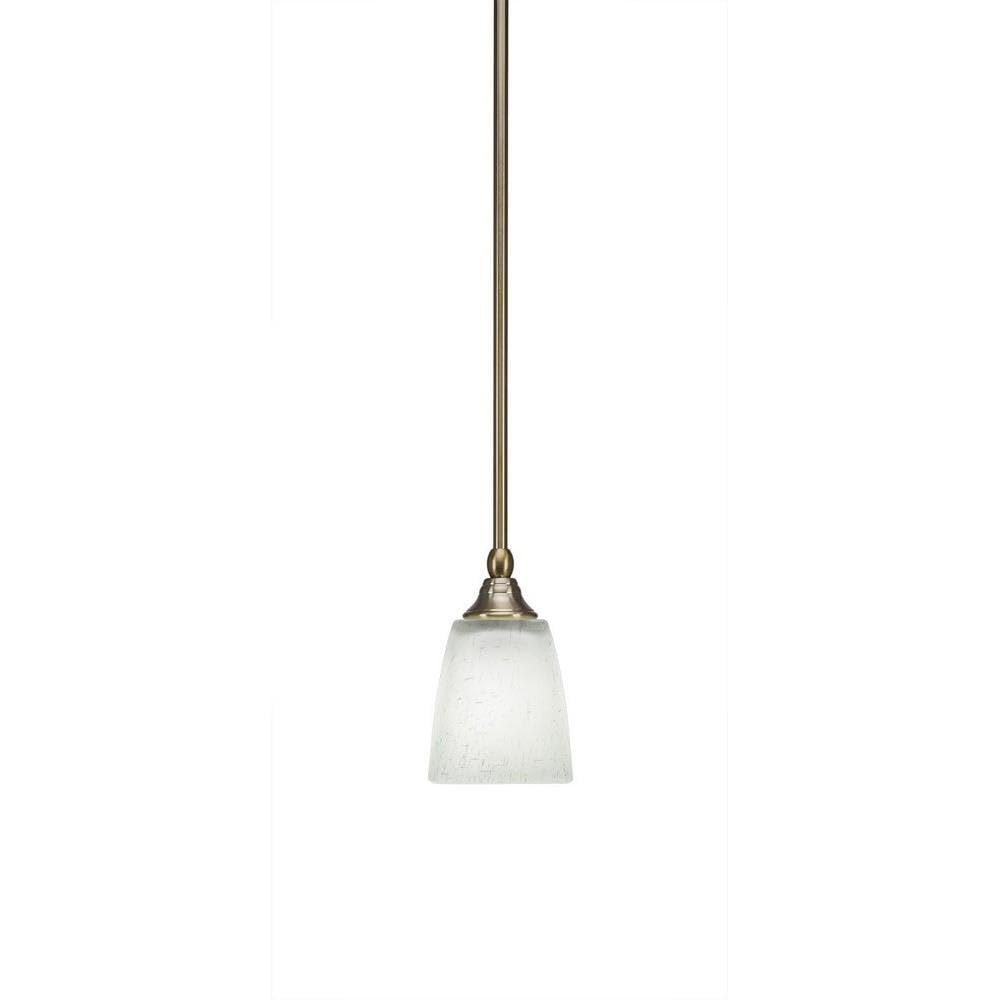 Toltec Lighting 23-Nab-460 Any 3 Light Stem Mini Pendant 4.5&quot; White Muslin Glass