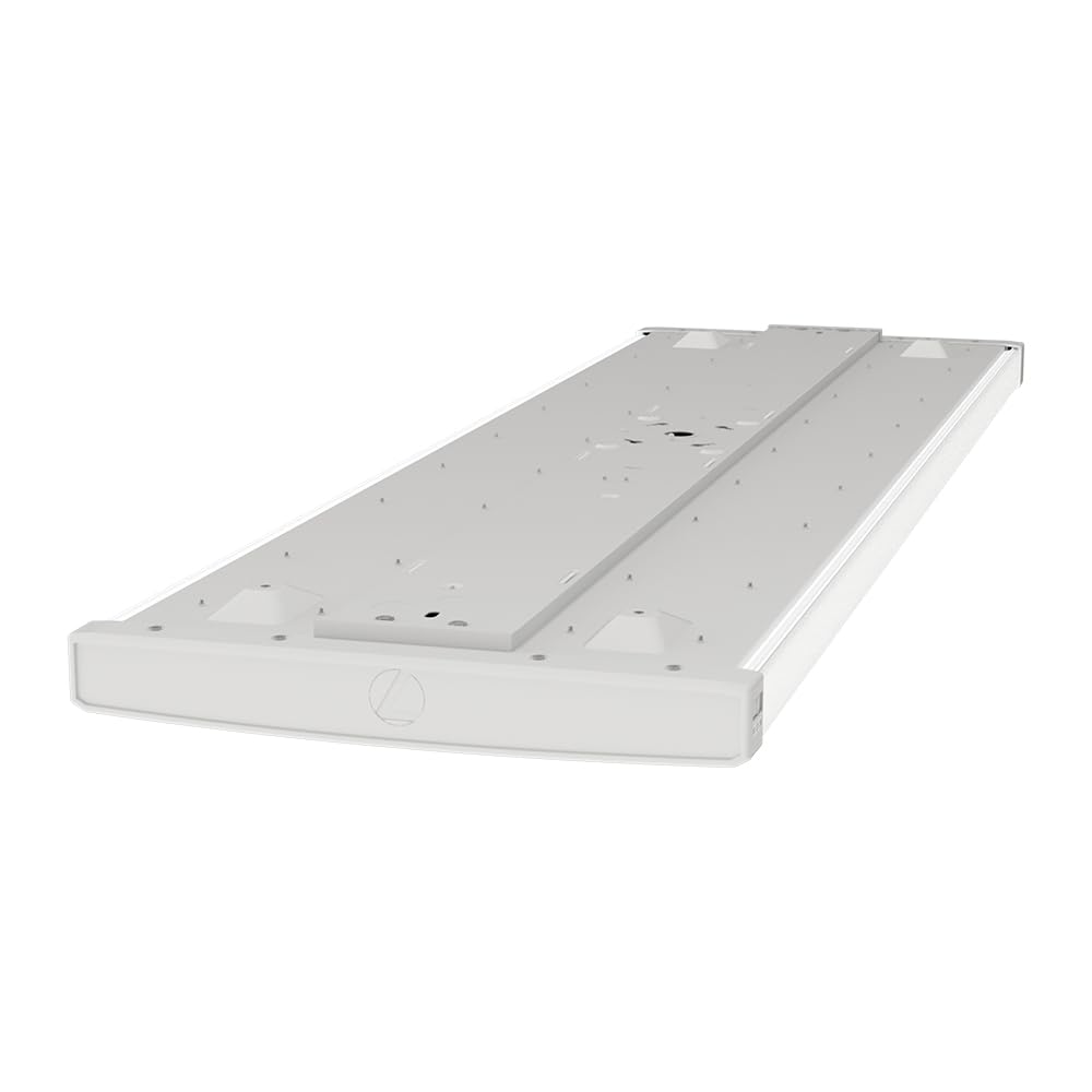 Lithonia Lighting Truwrap 4 Foot Led Ceiling Light Fixture  Low-Profile Wraparound Led Shop Light  Adjustable Lumens  Selectable Warm White/Cool White/Daylight Color  Flat Diffuser  Wide Width