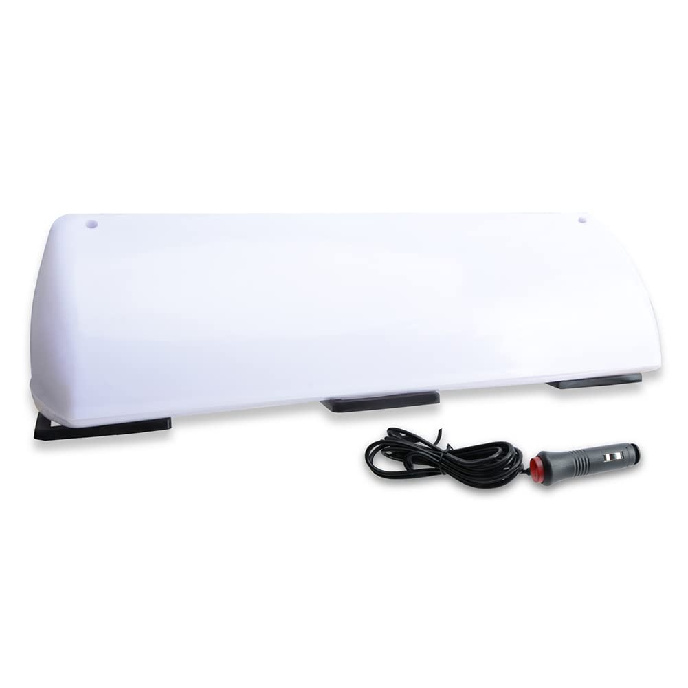 ZYHW 5W 12V Blank Taxi Cab LED Car Sign Roof Top Topper Car Bright Light Strong for Worklight White Light DIY Sign Cab Lamp Advertising Light