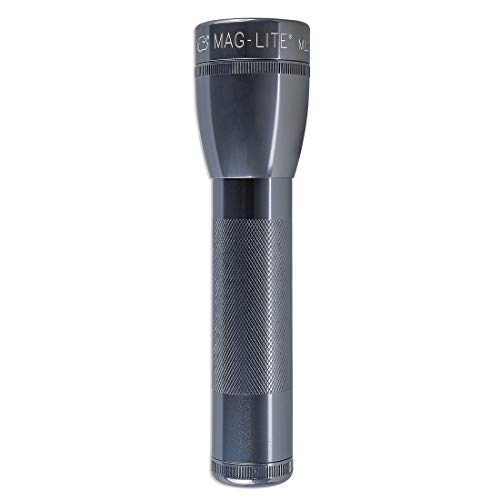 MagLite ML25LT LED Flashlight - Gray, 2-C Cell, Aluminum, Model 188-000-028