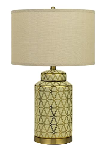 Cal Lighting Bo-2885Tb-2 Transitional Two Light Table Lamp From Barletta Collection In Gold, Champ, Gld Leaf Finish, 15.00 Inches, 15 X 15 X 24.5