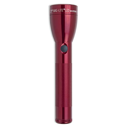 MagLite ML50L LED Flashlight - 2-Cell C, Synthetic, Red, Display Box