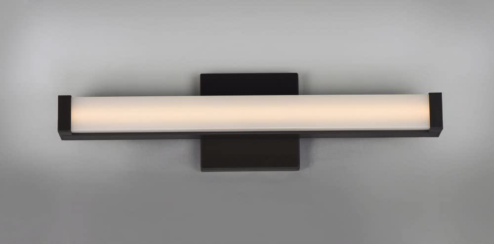 Maxim 52002Sn Spec Collection 24 Inch Dimmable Led Bathroom Vanity Light I 3000K I Satin Nickel I Modern Contemporary Light Fixt