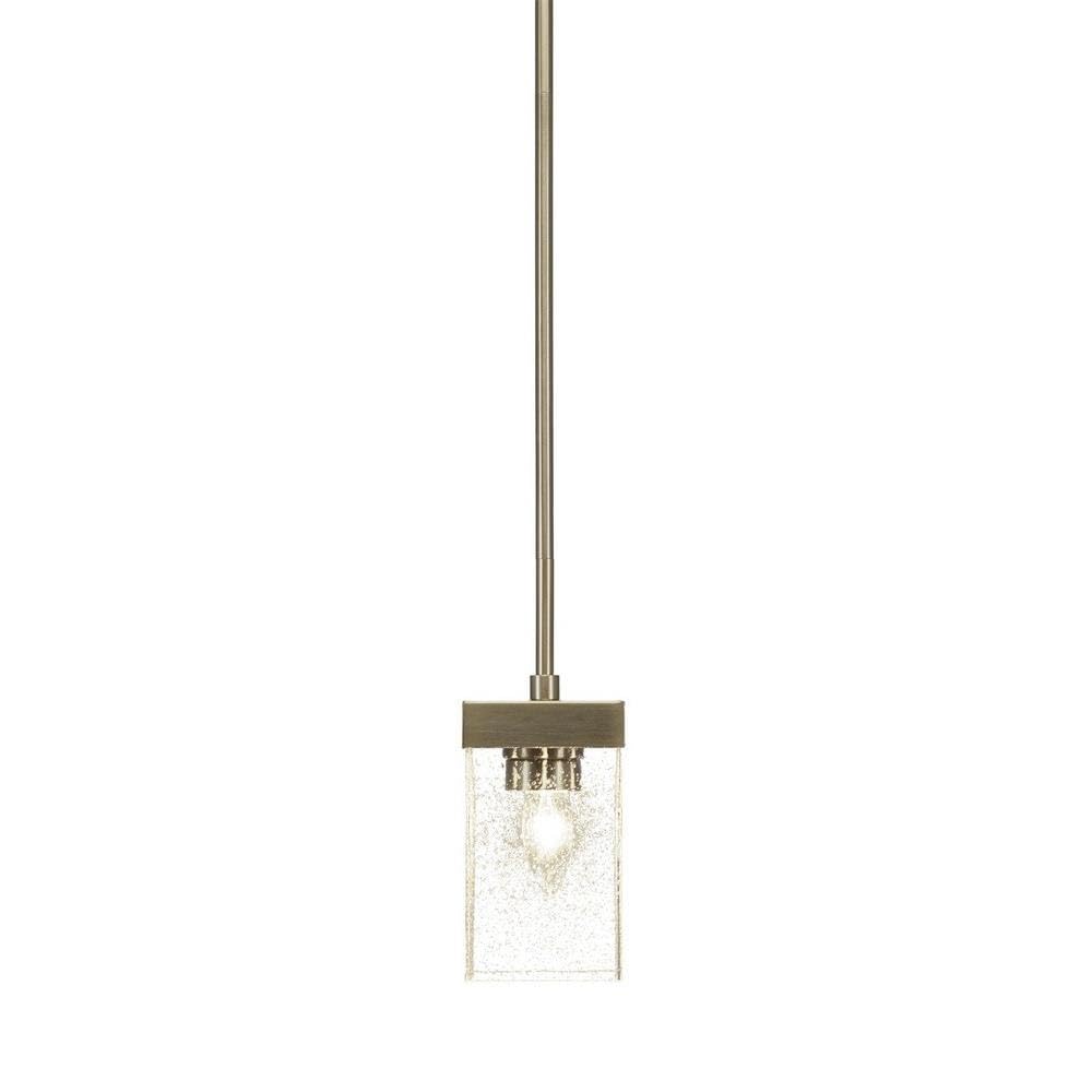 Toltec Lighting Nouvelle 1 Light Mini Pendant In New Age Brass (3023-Nab-530)