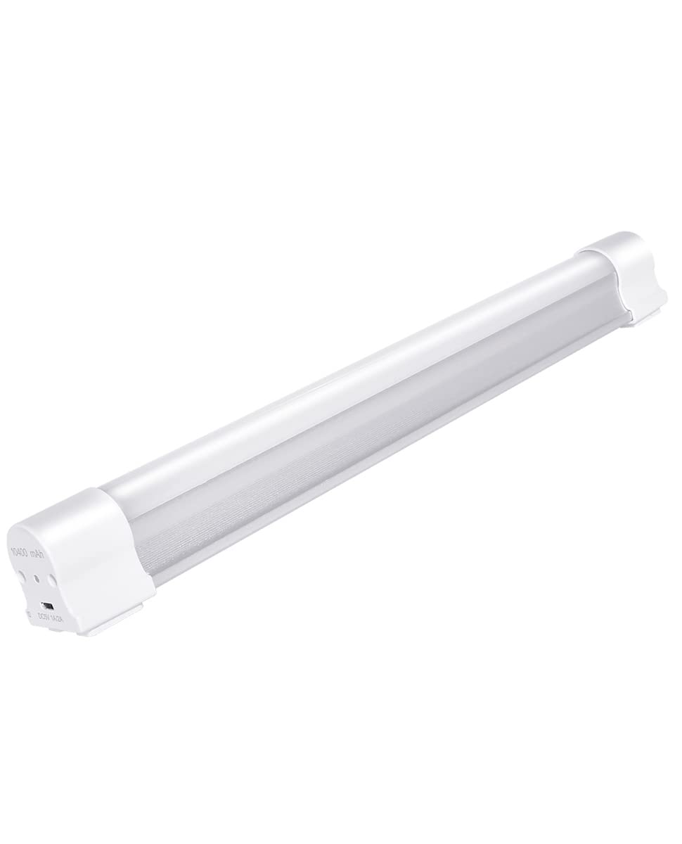 Letour Led Tube Magnetic Light Work Lights 6000Lumens 10400Mah 5 Lighting Options Camping Lantern Usb Rechargeable Portable Battery Powered Lights With 2 Magnets Endurance For 80 Hours