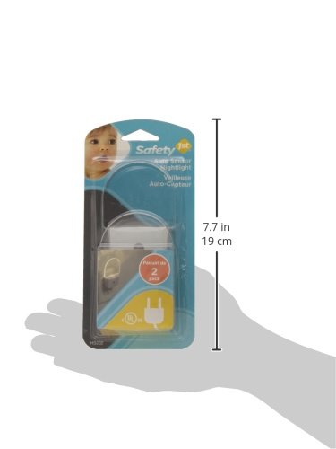 Safety 1st LED Nightlight, 2 Count, White, Model HS202, Multi-Material, Ideal for Home Safety