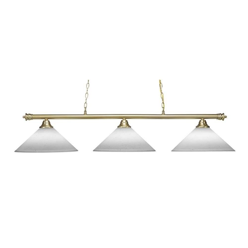 Toltec Lighting Oxford 3 Light Island In New Age Brass (373-Nab-318)