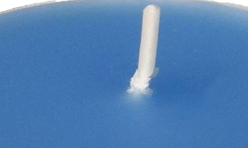 Zest Candle 12-Piece Tin Cups Tealight Candles, Mega Oversized Turquoise S