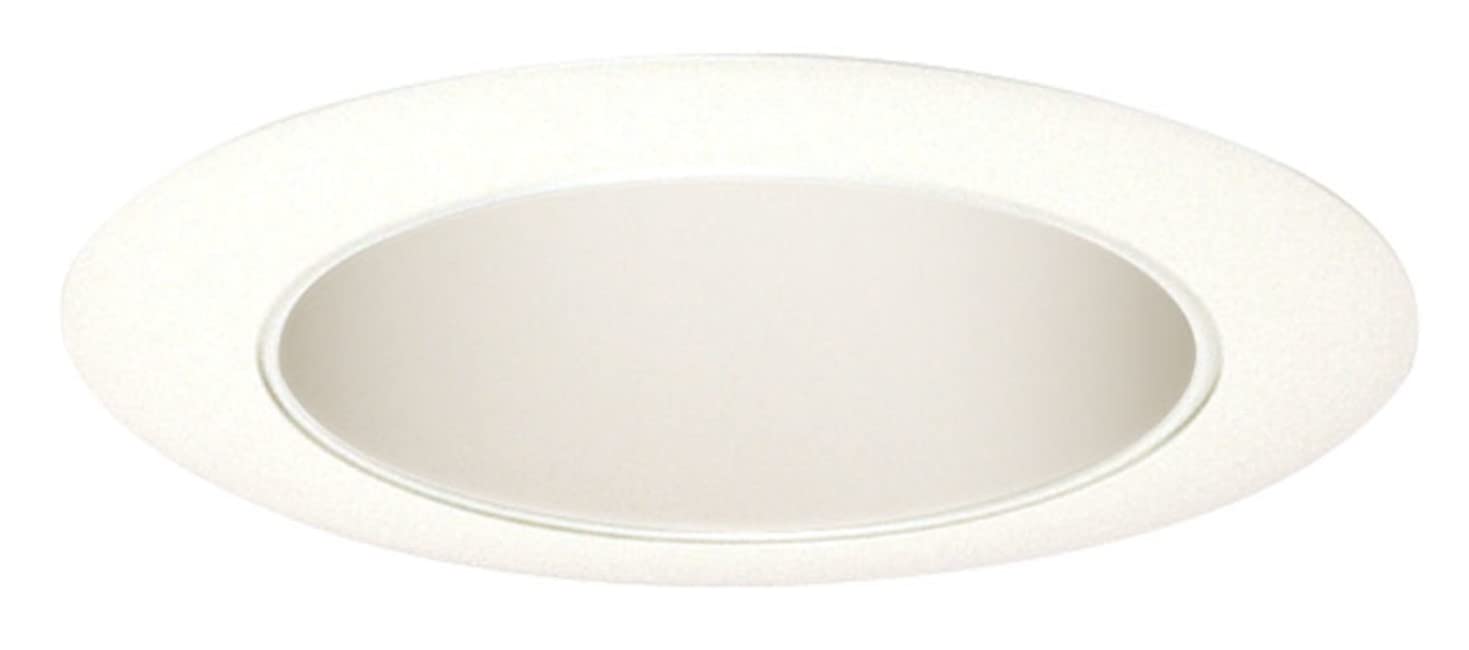 Juno Lighting 17W-WH 4-Inch Recessed Trim, Gloss White with White Trim