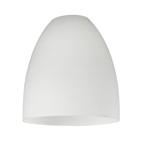 White Glass Bell Shade - Lipless With 1-5/8-Inch Fitter Opening