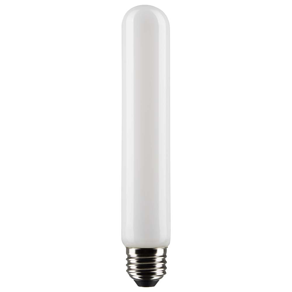 Satco 8-Watt LED E26 Light Bulb, Dimmable, 2700K, Frost, 1 Count, Model S21356
