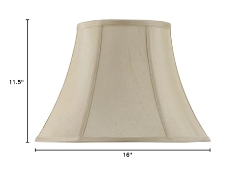 Cal Lighting Traditional Shade Lighting Accessories, 16-Inch Bottom, Bell Champagne, Metal, Model CALSH-8104/16-CM