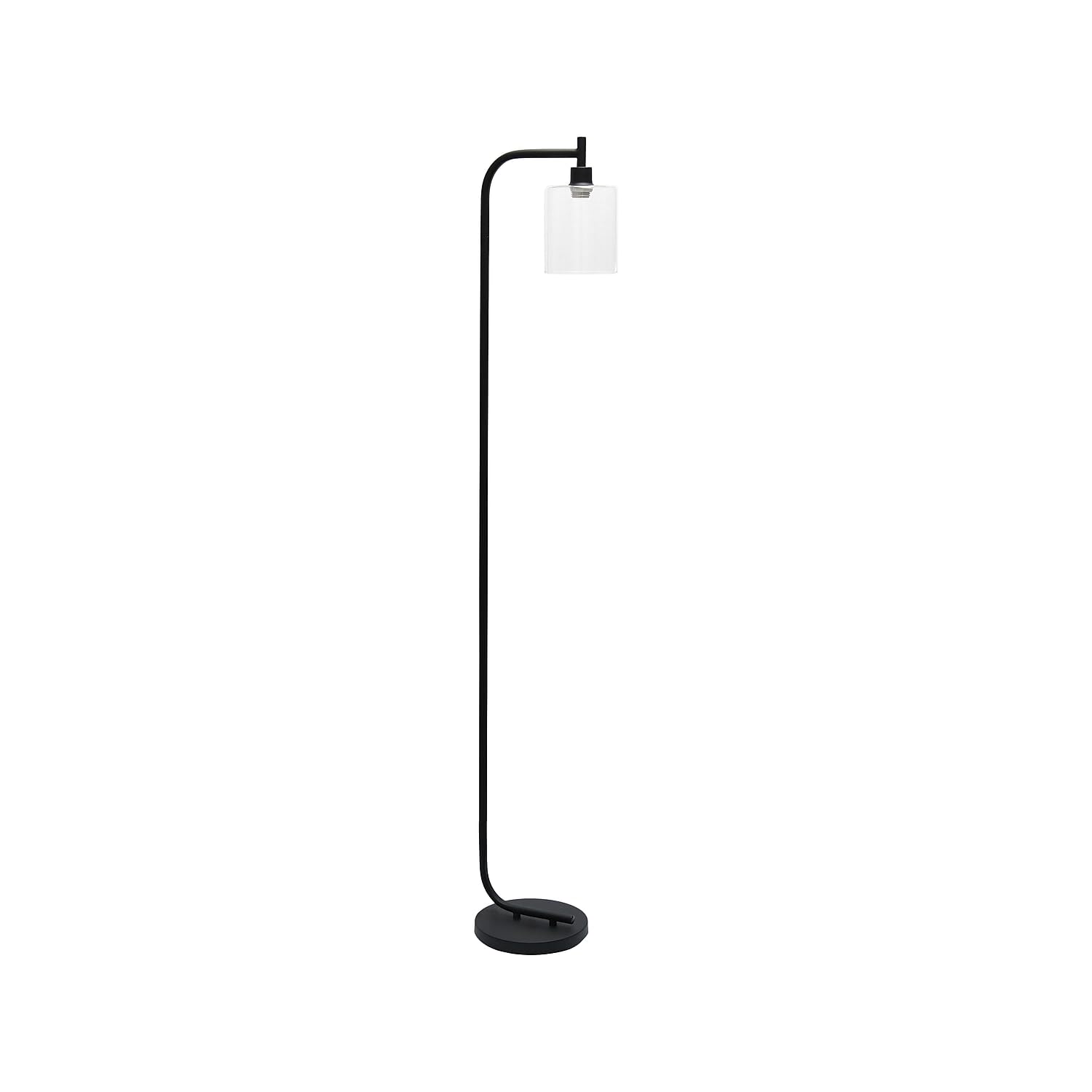 Simple Designs 67-Inch Metal Floor Lamp With Cylindrical Shade (Lf2009-Blk)