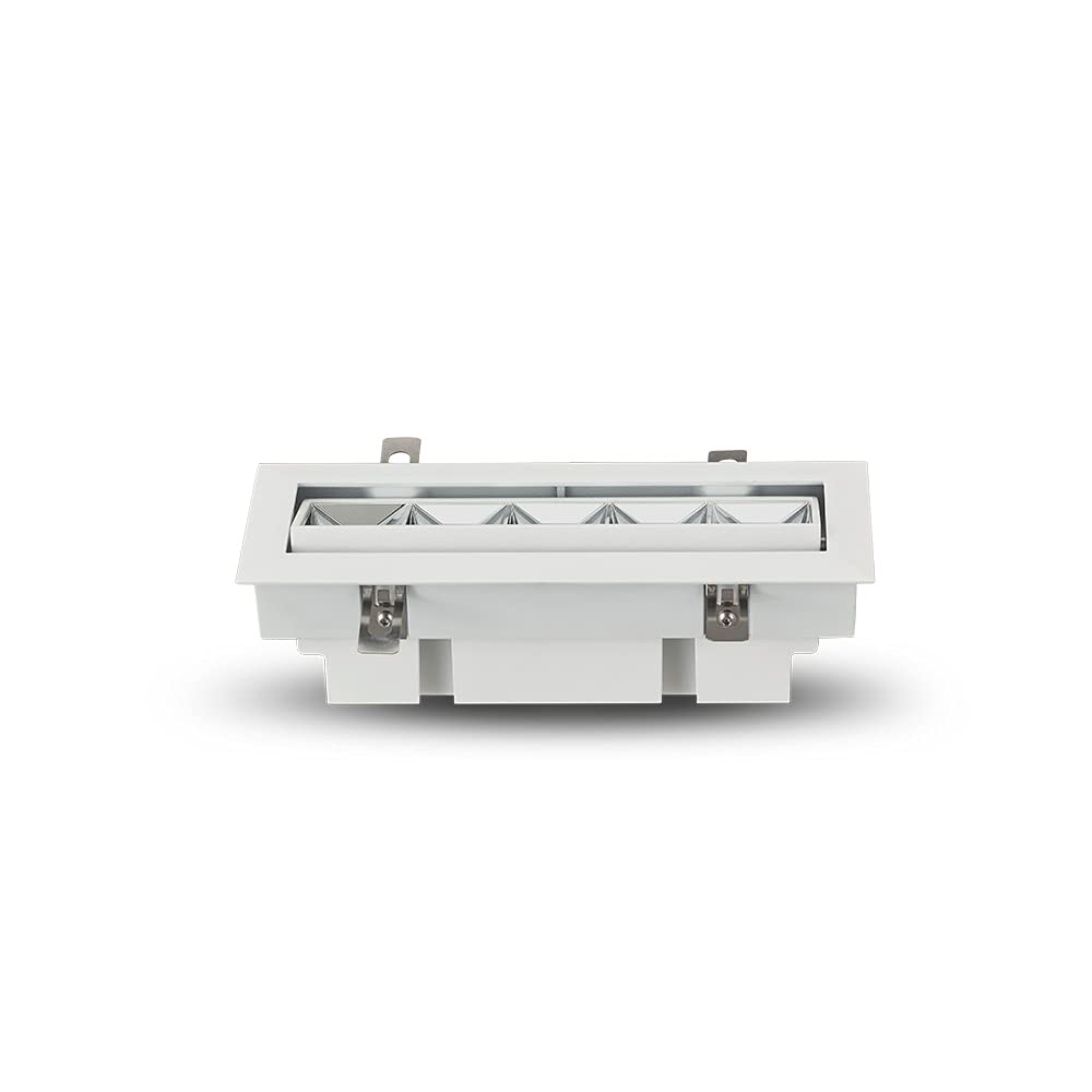 Vonn Lighting Rubik 5-Light Integrated Led Etl Certified Adjustable Recessed Downlight With Trim, Beam Angle 34, White