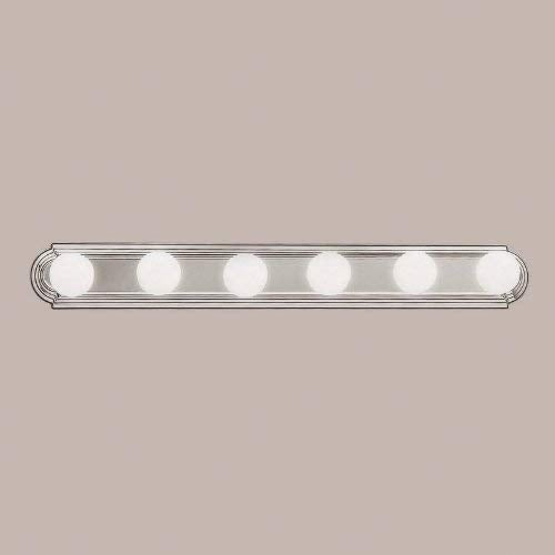 Kichler 36in Round Bath Bar Vanity Light, 6-Light, Brushed Nickel, Alloy Steel, Model 5018NI
