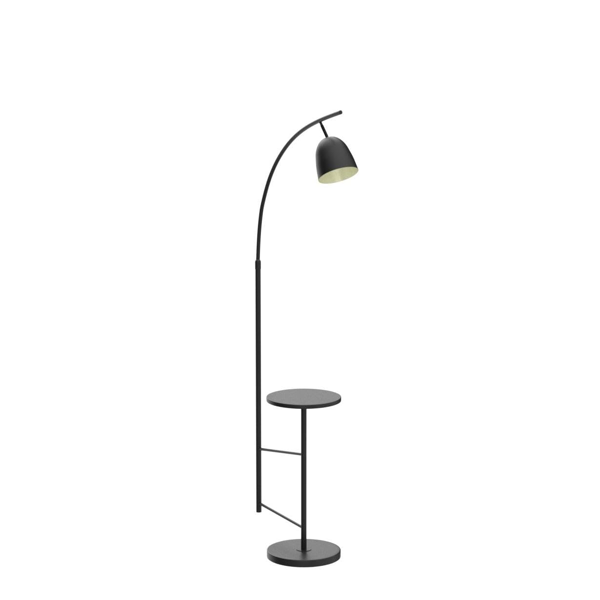 O'Neeldy Floor Lamp With Table Black Floor Lamp Modern Floor Lamp Bedroom With Table Attached Modern Dimmable Lamps For Living R