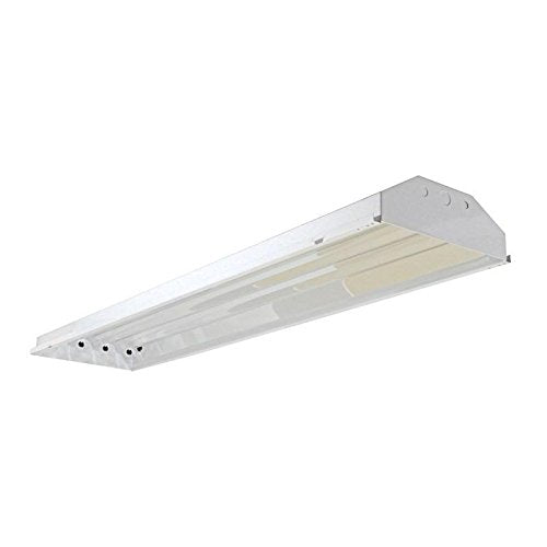 Four-Bros 4-Lamp T8 High Bay Fluorescent Fixture, 120-277V, Metal, Halide, Model HB4-T8