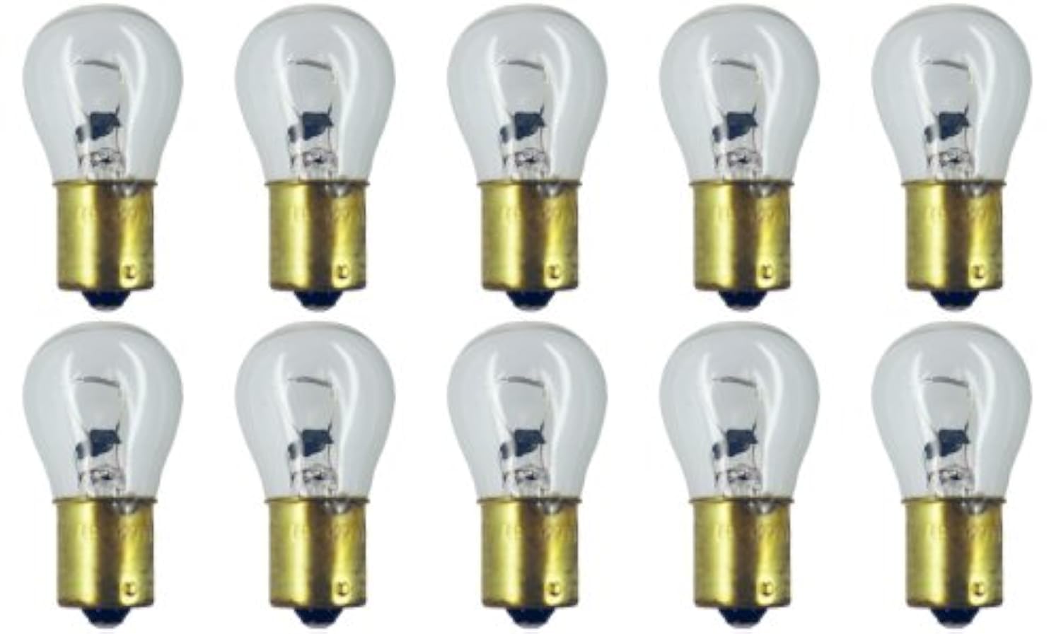 CEC Industries 1295 Bulbs, 12.5V, 37.5W, BA15s Base, S-8 Shape, Box of 10