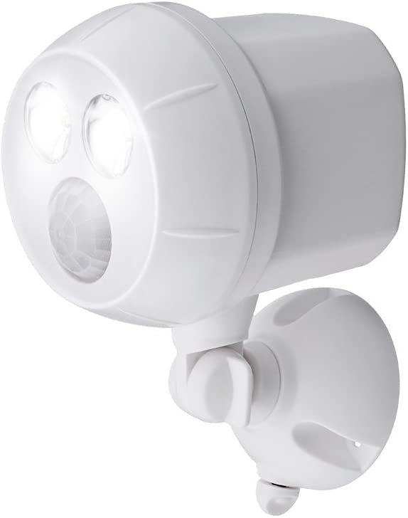 Beams MB380 400 Lumen Wireless Battery Powered Motion Sensing Ultra Bright LED Spotlight, 1-Pack, White