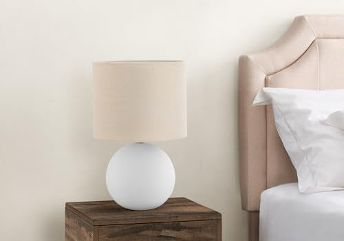 Monarch Specialties I 9632 Lightingtable Lamp, Cream Shade, Cream Ceramic, Contemporary