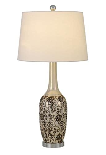 Cal Lighting Bo-2914Tb-2 Transitional Two Light Table Lamp From Paxton Collection In Pewter, Nickel, Silver Finish, 15.00 Inches