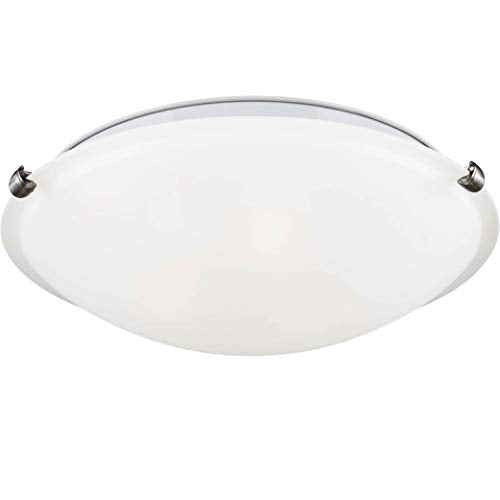 Sea Gull Lighting Two Light Ceiling Flush Mount Alloy Steel White Model 7543502-962