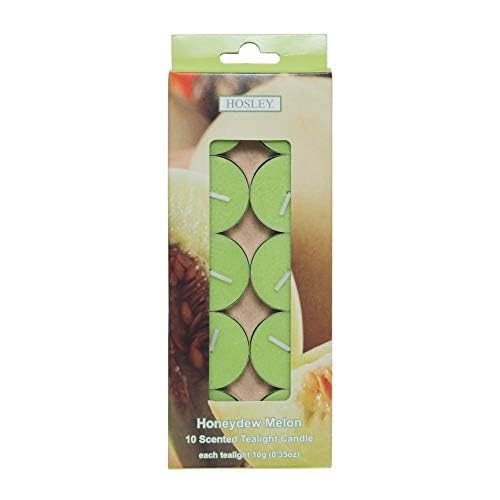 Hosley Honeydew Melon Scented Tea Light Candles, 120 Pcs, Light Green, Ideal For Events