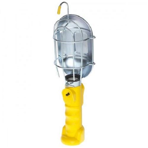 BAYCO SL-425 Metal Shield Utility Light, 18-Gauge Cord, Yellow, Incandescent
