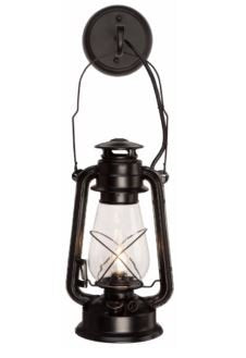 Muskoka Rustic Wall Sconce Lantern Set Of 2 - Black Farmhouse Light Fixture With Glass Globe