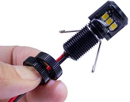 Oznium Side View Led Bolt - 12V Led Side Emitting Light For Bumper, Grille, Cars Interior, Dash, Ambient Lighting, Motorcycle Wi