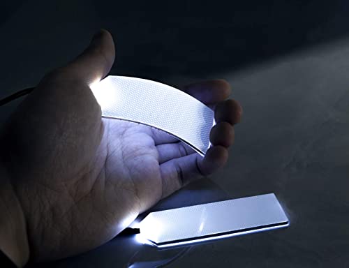 [ Touch Sensing ] Flexible Helmet Led Light Decorations Lights Cosplay Diy Kit Rgb Superhero For Men Gifts - White Touch Light