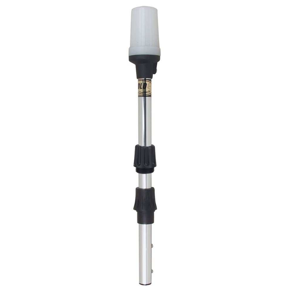 Perko 1400Dp4Chr 36&quot; White All-Around Navigation Pole Light - Durable Plastic, Large Size