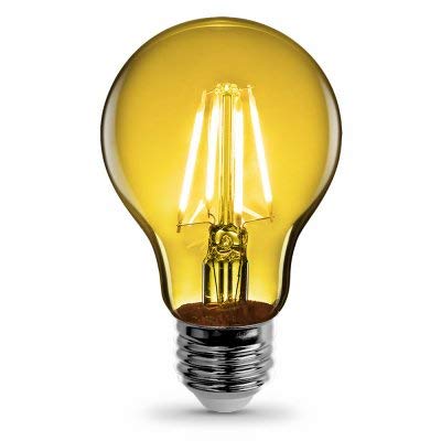Feit Electric LED Bulb A19 E26 30W Equivalent Yellow Copper 1 Pack