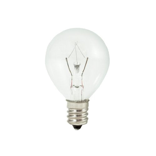 Bulbrite G11 Globe Chandelier Bulb 25W Bright White Glass Candelabra Base 10-Pack Model KR25G11CL-10PK
