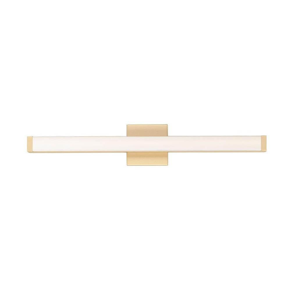 Maxim 52004Gld Spec Collection 30 Inch Dimmable Led Bathroom Vanity Light I 3000K I Gold I Modern Contemporary Light Fixture I P