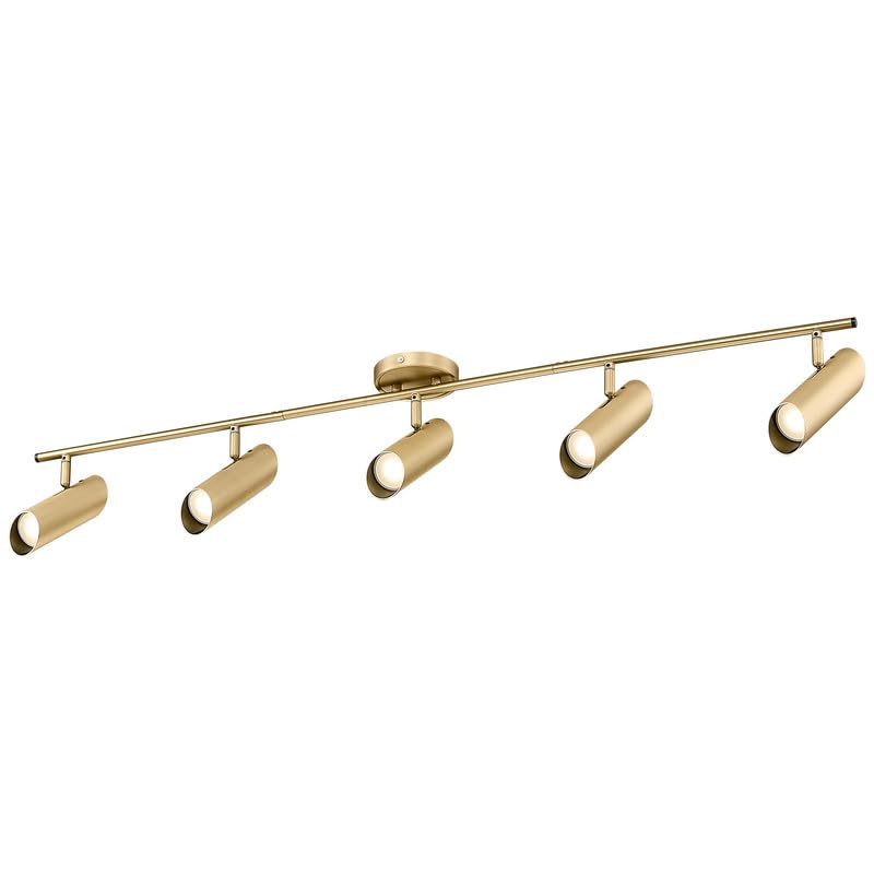 Femila 44 Adjustable Led Track Light - 4000K Gold Ceiling Track Lighting Fixture  350 Degree Rotatable | Modern Kitchen Track Lights | Versatile Led Track Lighting Kit  4Fs79Tl-5 Bg