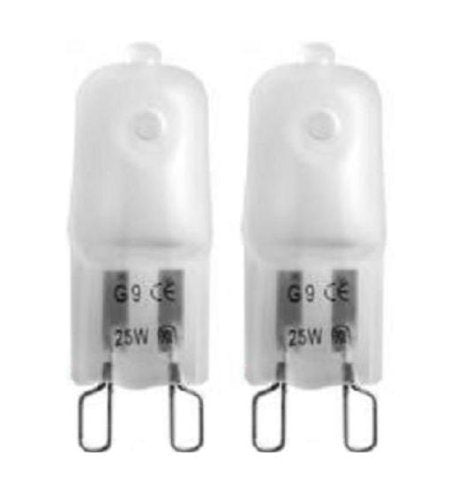 K JINGKELAI G9 Halogen Bulbs, Frosted Glass, 2700K Warm White, 10 Pack