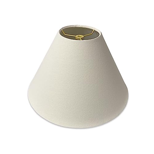 Royal Designs, Inc. Coolie Empire Hardback Lamp Shade, HB-607-14LNWH, Linen White, 5 x 14 x 9.5