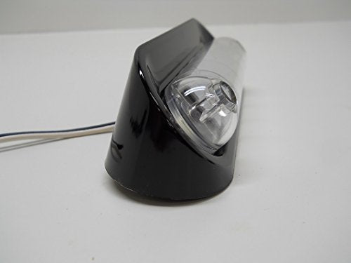 Command Electronics Bright White Led 12V Rv Camper Trailer Porch Security Light/Angled Black Base