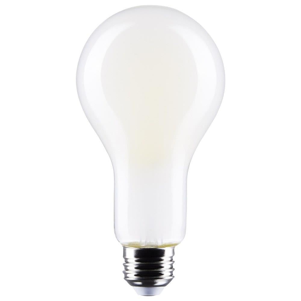 Satco S12450 LED High-Lumen A23 Filament Bulb, 200W Replacement, White, 21 Watts