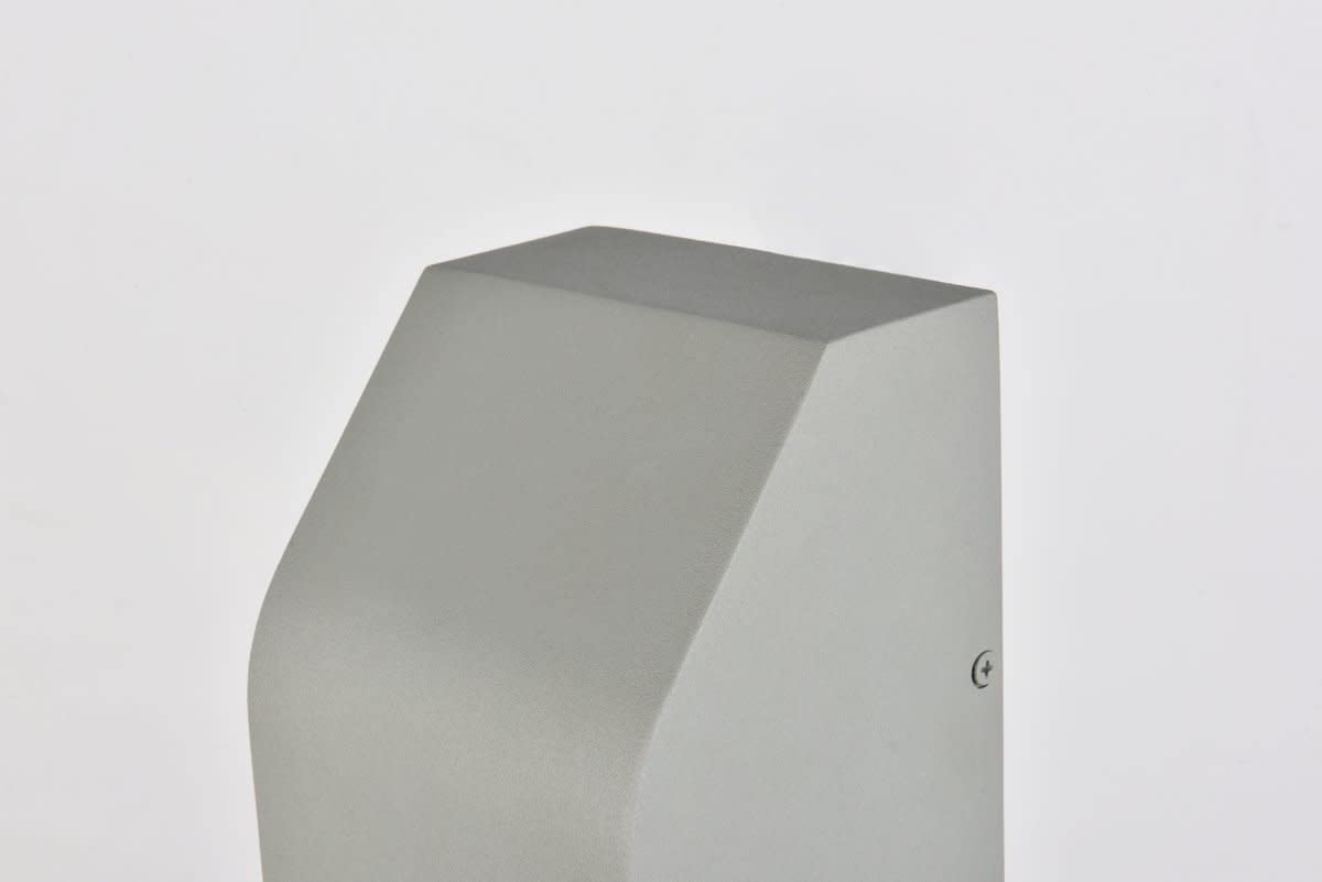 Living District LED Wall Sconce, Modern Design, Metal, 4.5inL x 4inW x 6inH, Silver, Model LDOD4004S