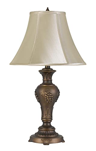 Cal Lighting Bo-2952Tb Transitional One Light Table Lamp From Cavan Collection In Brass - Antique Finish, 15.00 Inches