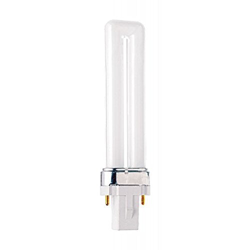 Sylvania 7W Dulux S Compact Fluorescent 2700K G23 Base 2-Pin Bulbs - 